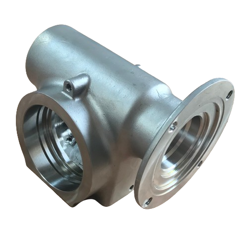 Stainless steel worm gear reducer box with flange